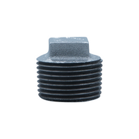 ISO 7-1 BSP Thread Malleable Iron Square Plug – Inaprubahan ng FM na Pipe Fitting para sa Plumbing at Proteksyon sa Sunog