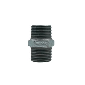 Nipplo esagonale uguale in ghisa malleabile nera BSP – Fig. 280, PN25, approvato UL/FM