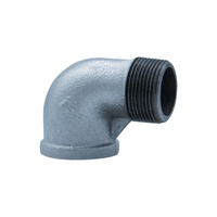 Black Malleable Iron Reducing Elbow Fitting | BSP/NPT Threaded 90 Degree Elbow para sa Plumbing And Fire System